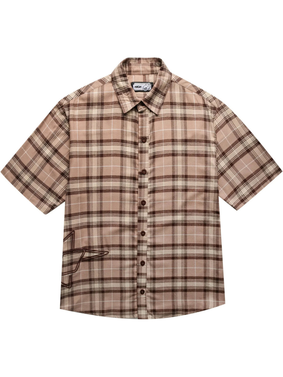 Imagem de: Camisa High Company Button Shirt Star Marrom Escuro