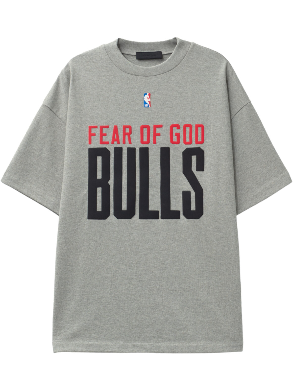 Imagem de: Camiseta Fear of God Essentials Bulls 90s Cinza Mescla