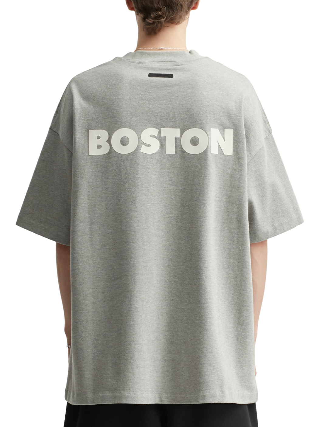 Imagem de: Camiseta Fear of God Essentials Celtics 90s Cinza Mescla