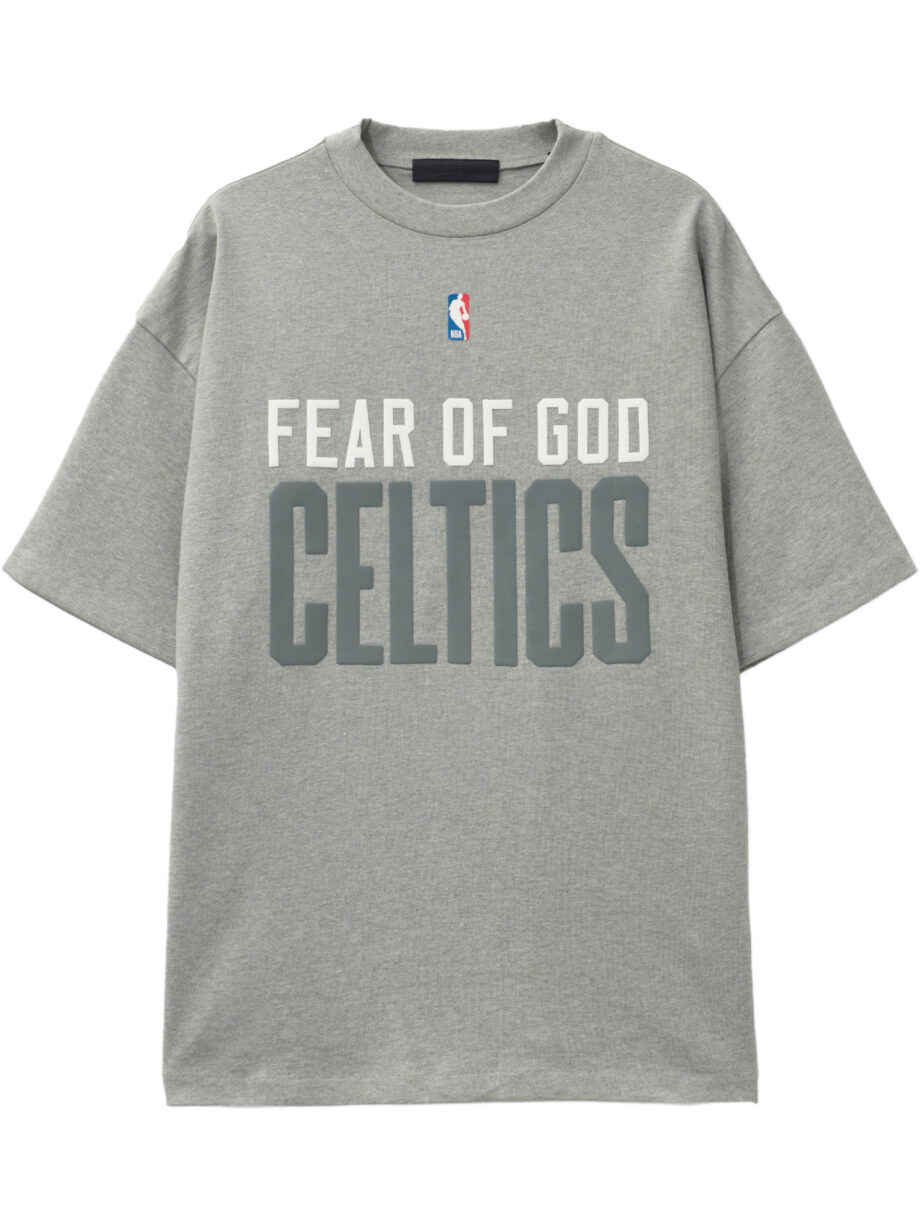 Imagem de: Camiseta Fear of God Essentials Celtics 90s Cinza Mescla
