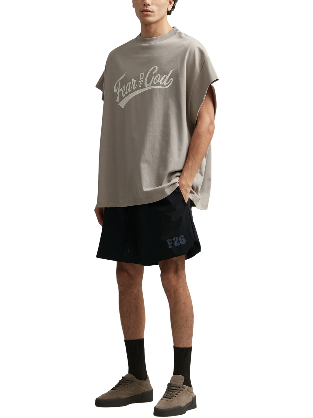 Imagem de: Camiseta Fear of God Essentials Cut Off 90’s Shirt Seal
