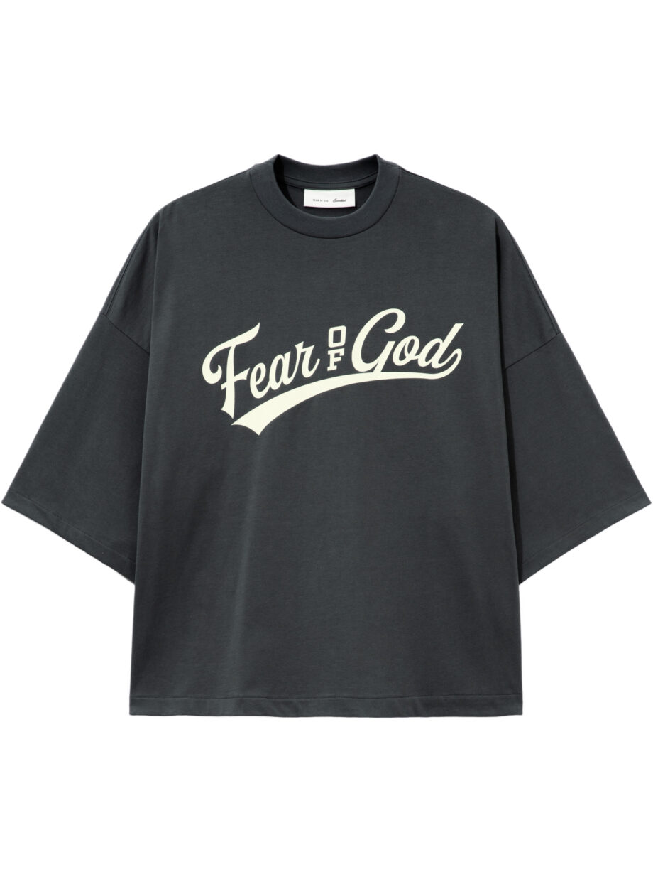 Imagem de: Camiseta Fear of God Essentials Merch Tee Boxy Fit Cinza Ferro