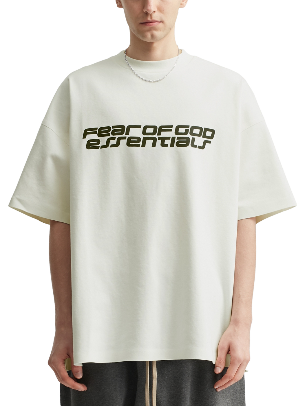 Imagem de: Camiseta Fear of God Essentials Ponte 90s Marfim