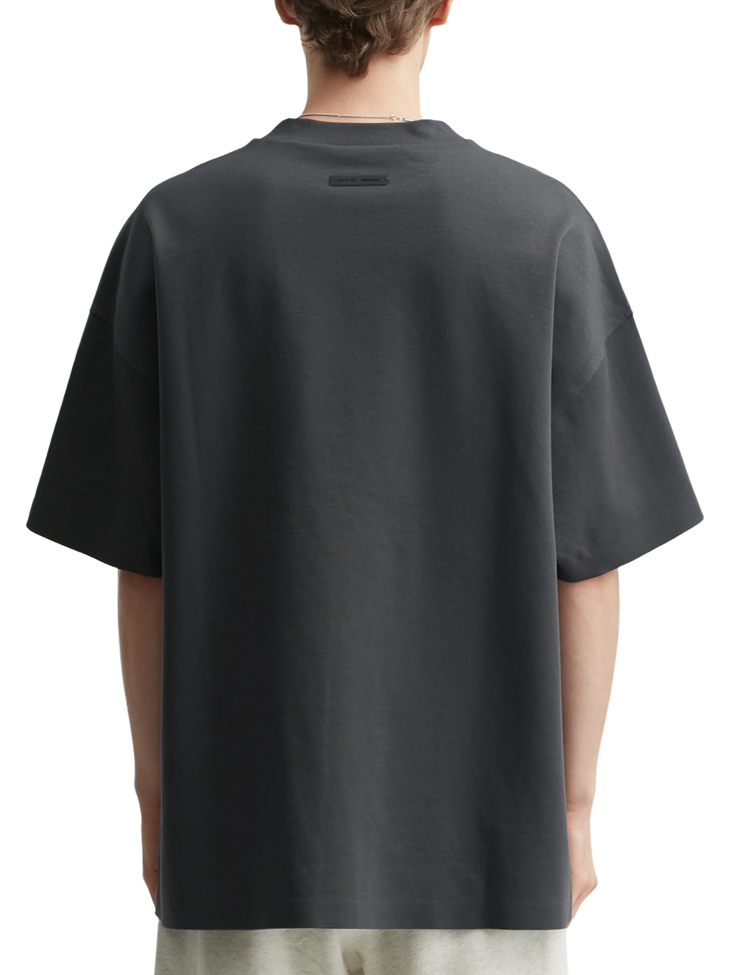 Imagem de: Camiseta Fear of God Essentials Relaxed Power 25 Cinza Chumbo