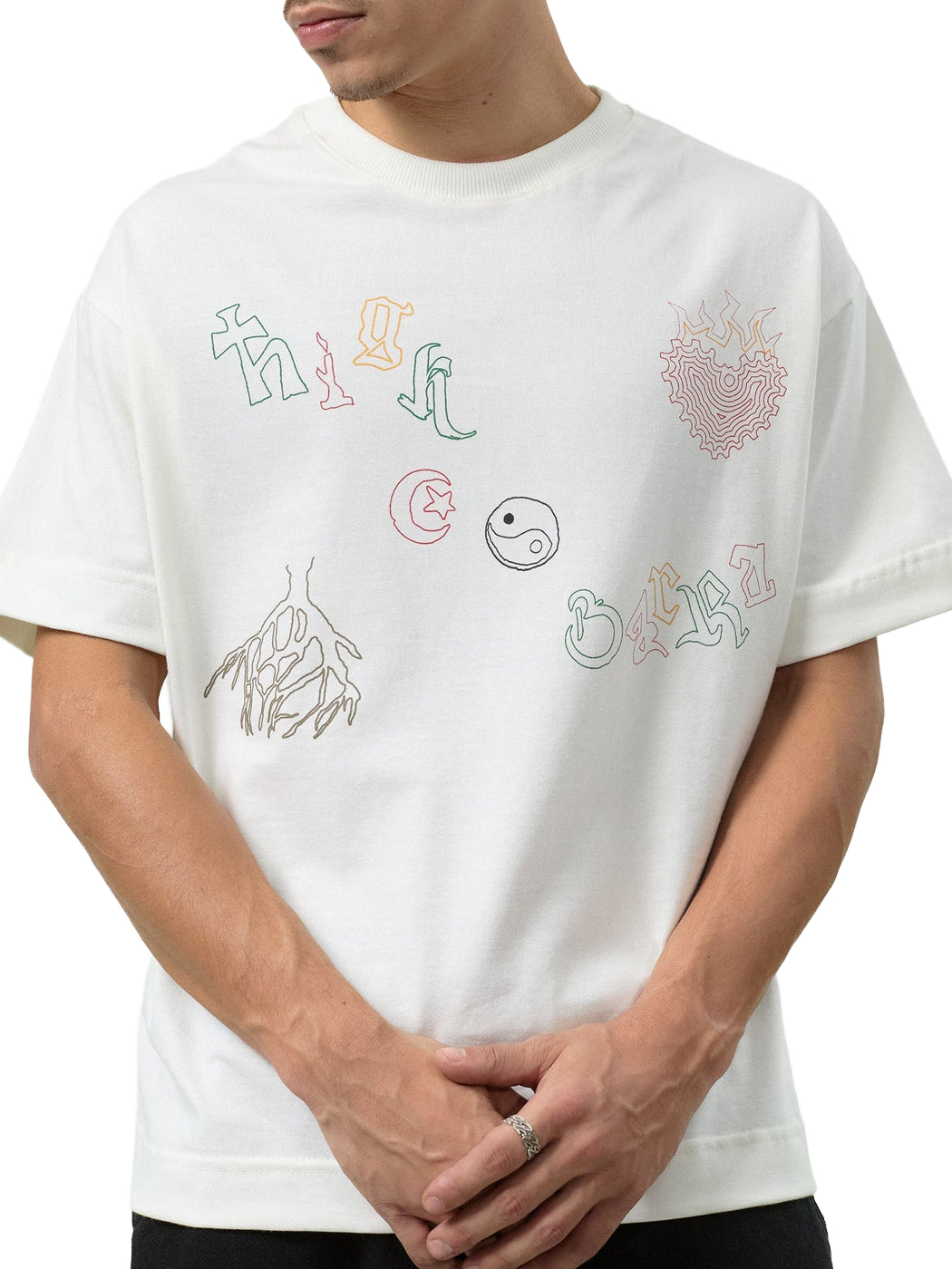Imagem de: Camiseta HIGH Company Iconografia Off White
