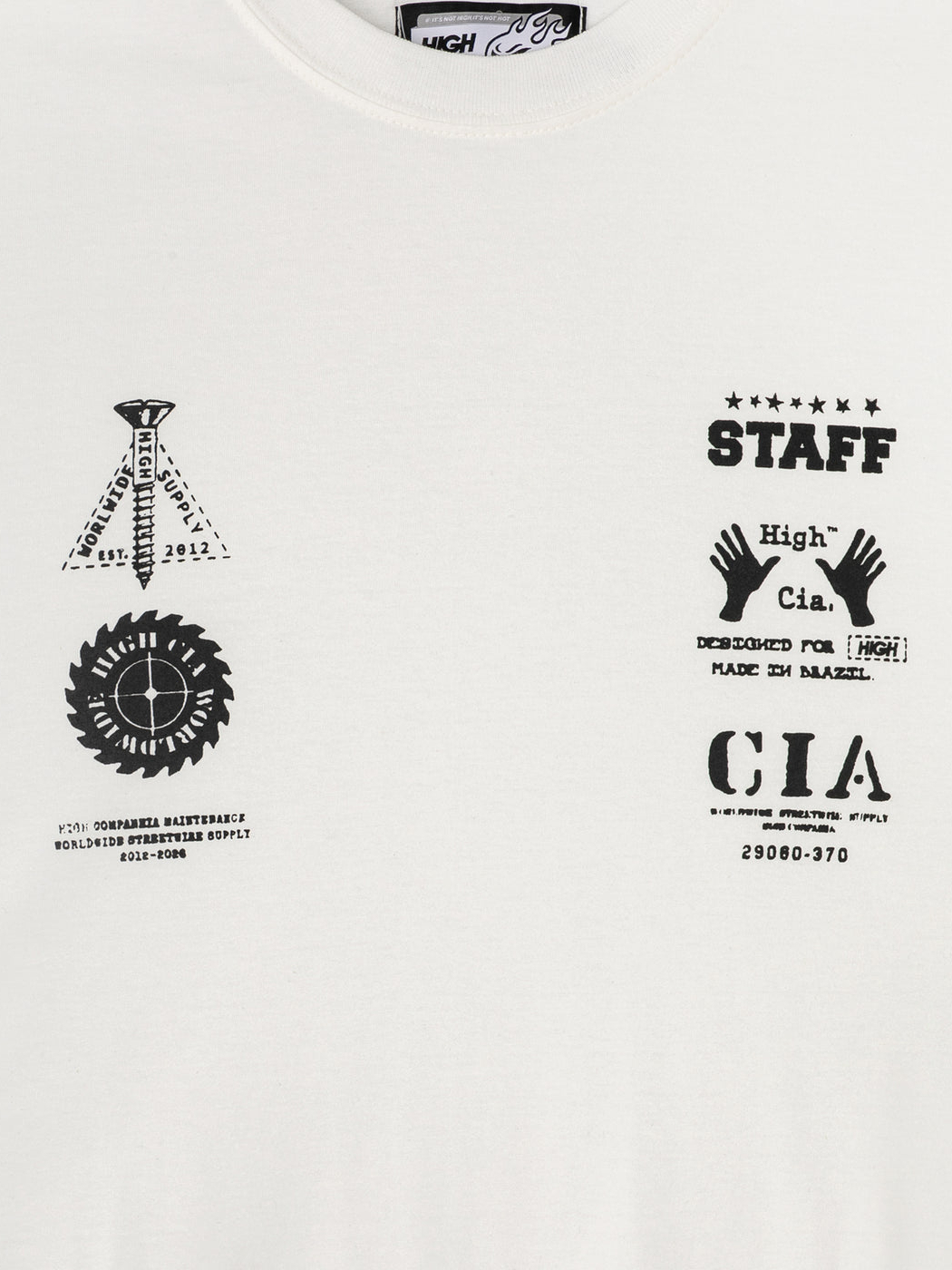 Imagem de: Camiseta HIGH Company Staff Branca