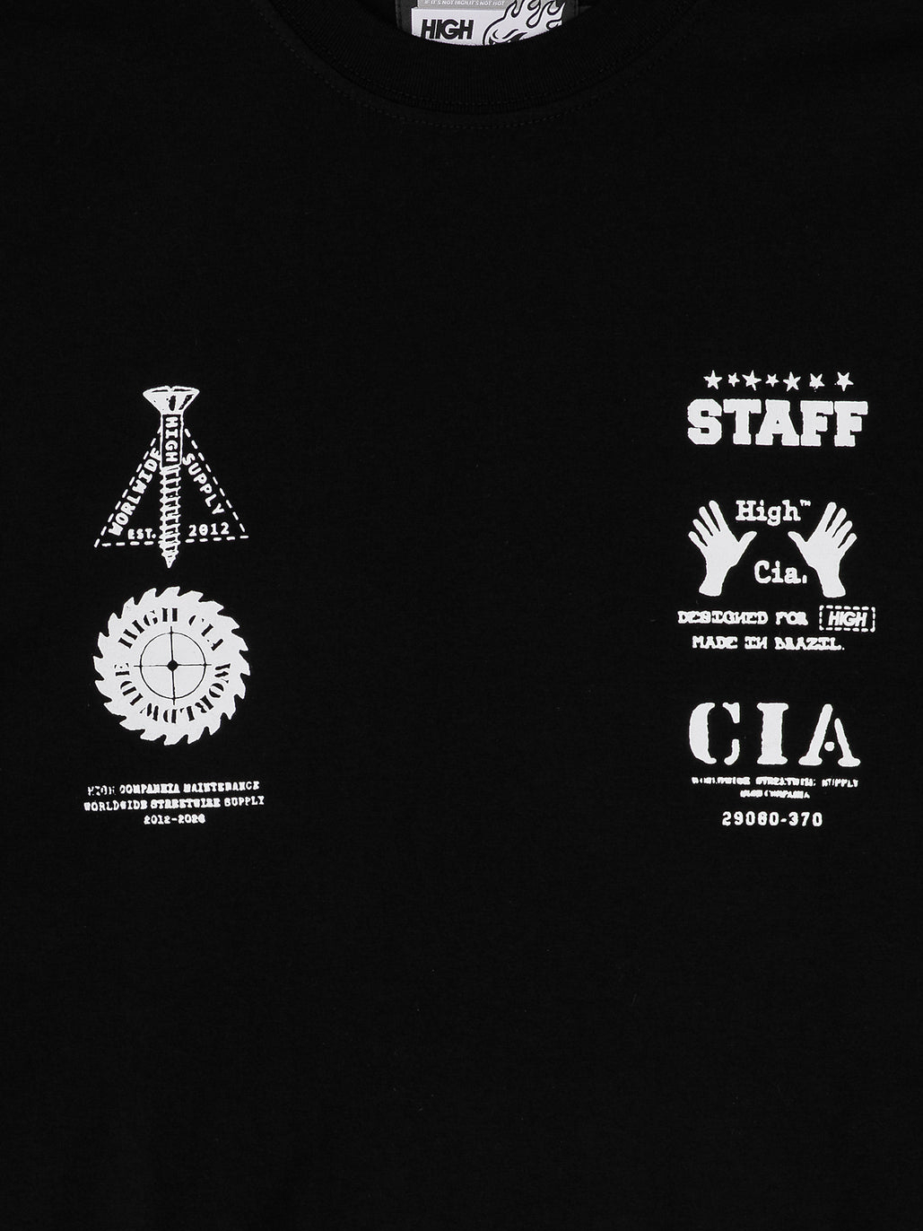 Imagem de: Camiseta HIGH Company Staff Preta