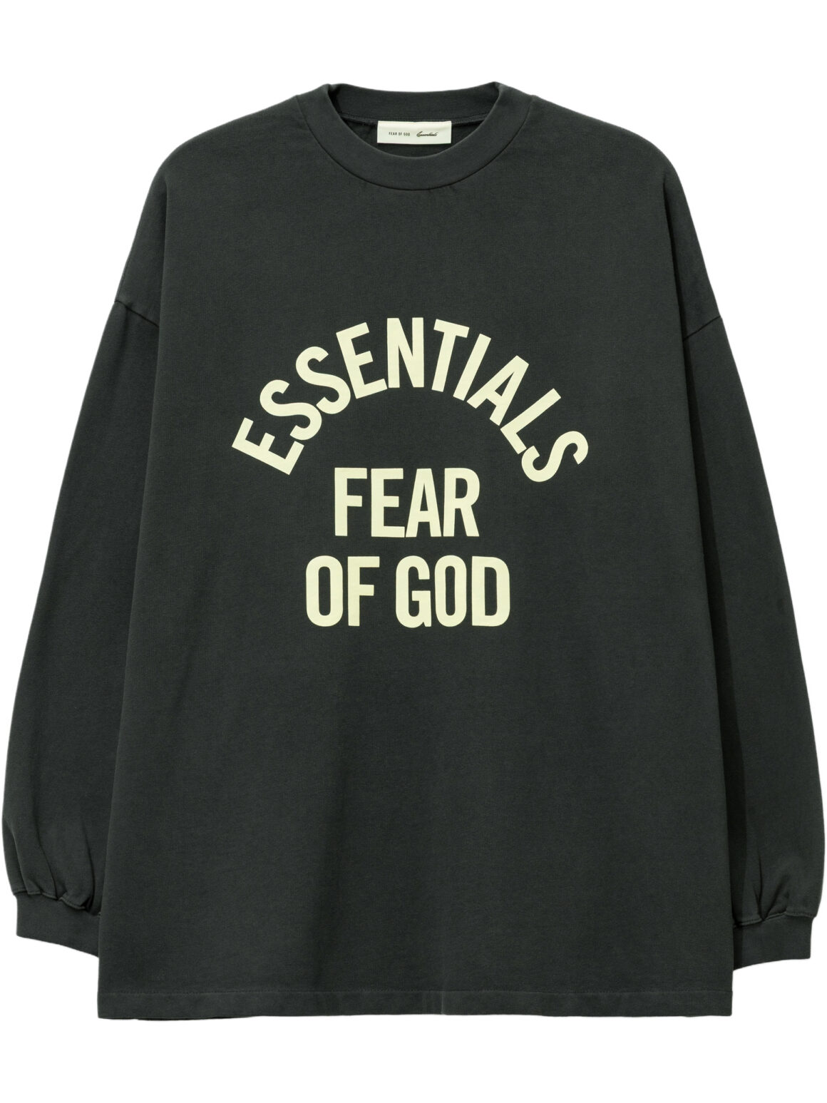 Imagem de: Camiseta Manga Longa Fear of God Essentials Campus 90s Preto