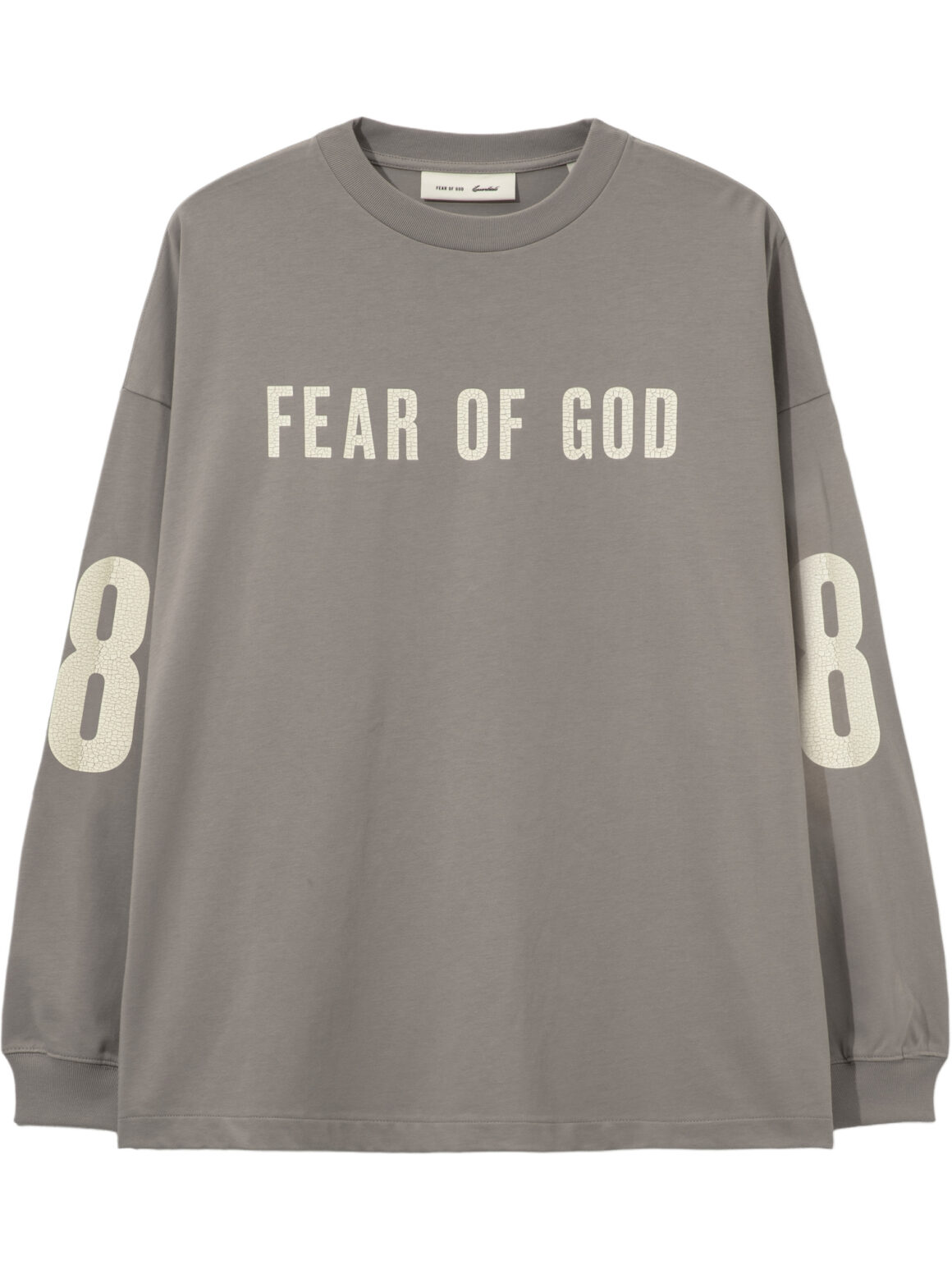 Imagem de: Camiseta Manga Longa Fear of God Essentials Merch Cinza Seal