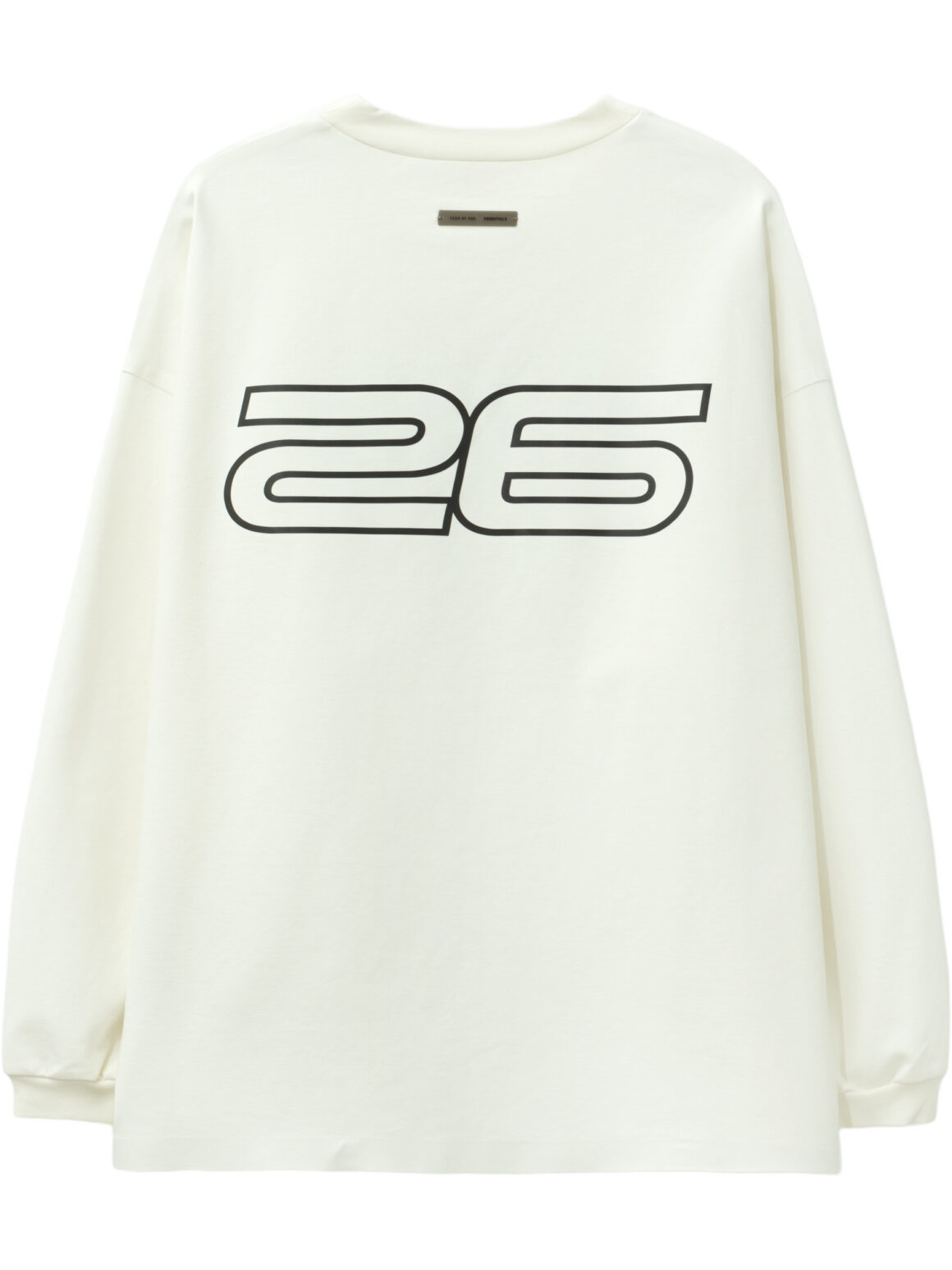 Imagem de: Camiseta Manga Longa Fear of God Essentials Ponte 90s Marfim