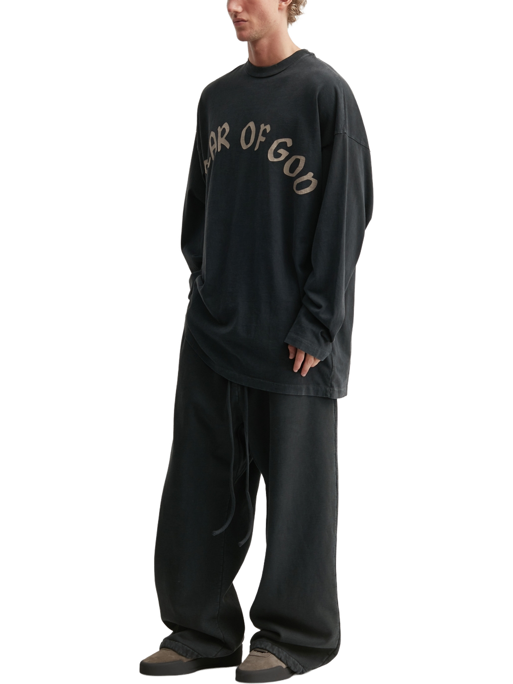 Imagem de: Camiseta Manga Longa Fear of God F OF G Preto