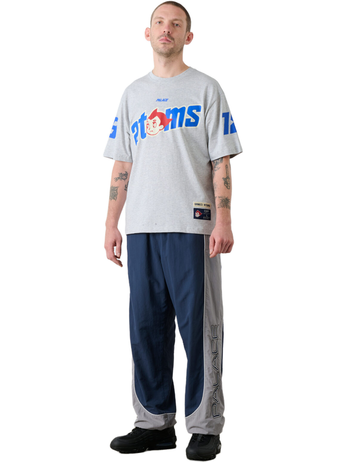 Imagem de: Camiseta Palace Sankei Atoms Cinza Mescla