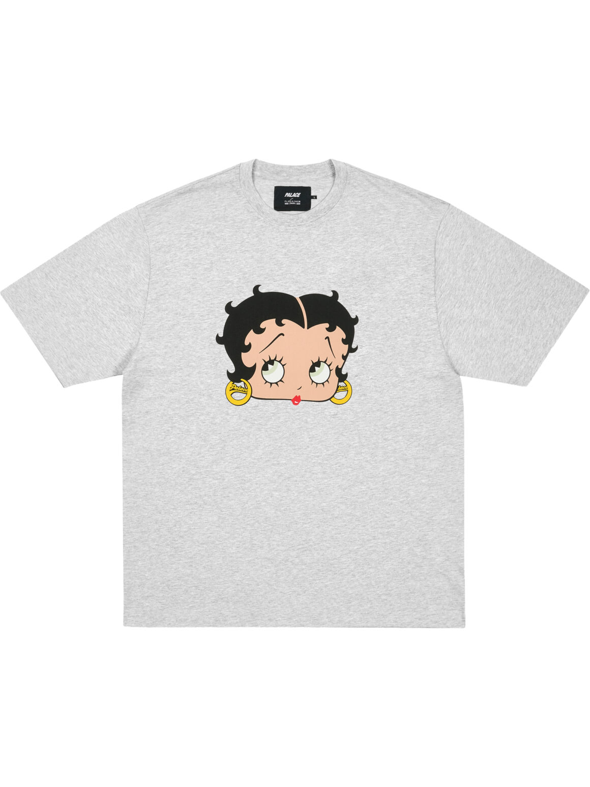 Imagem de: Camiseta Palace Skateboards Betty Boop Cinza Mescla