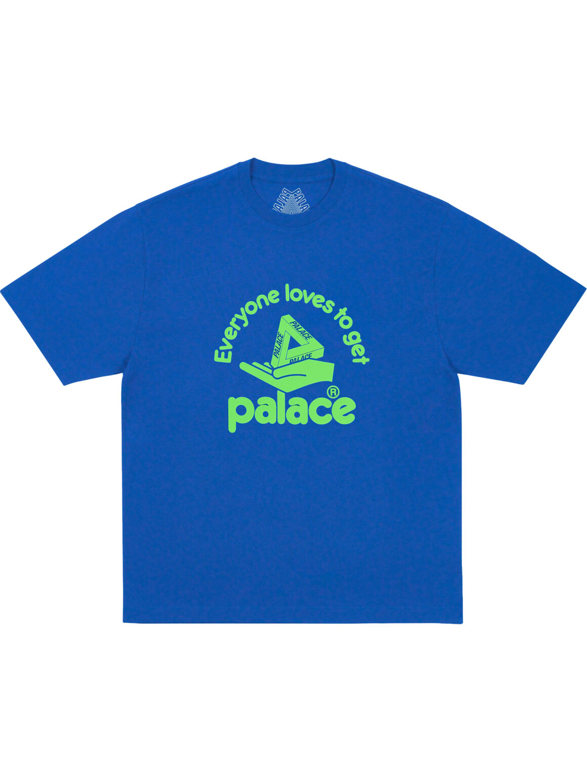 Imagem de: Camiseta Palace Skateboards Hand Out Azul Berry