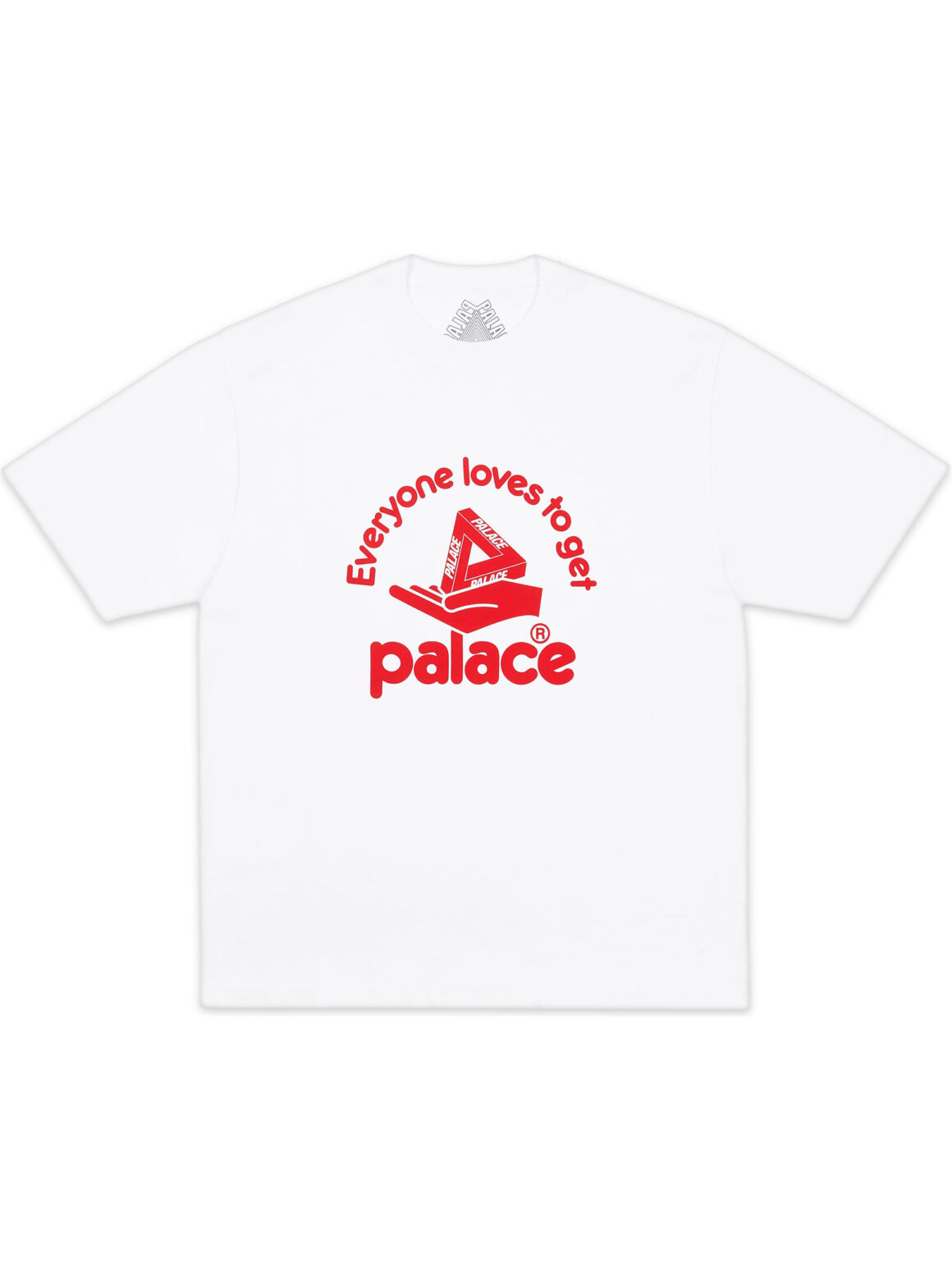 Imagem de: Camiseta Palace Skateboards Hand Out Branca