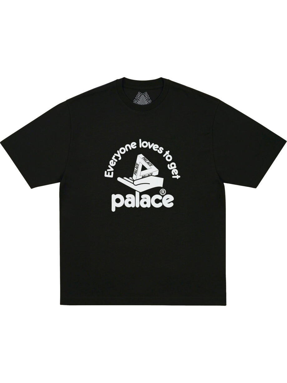 Imagem de: Camiseta Palace Skateboards Hand Out Preta