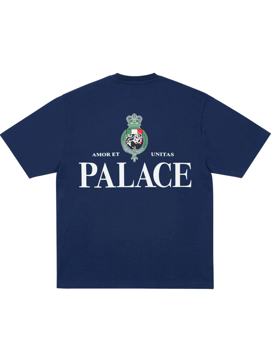 Imagem de: Camiseta Palace Skateboards Heavy Crest Azul Marinho