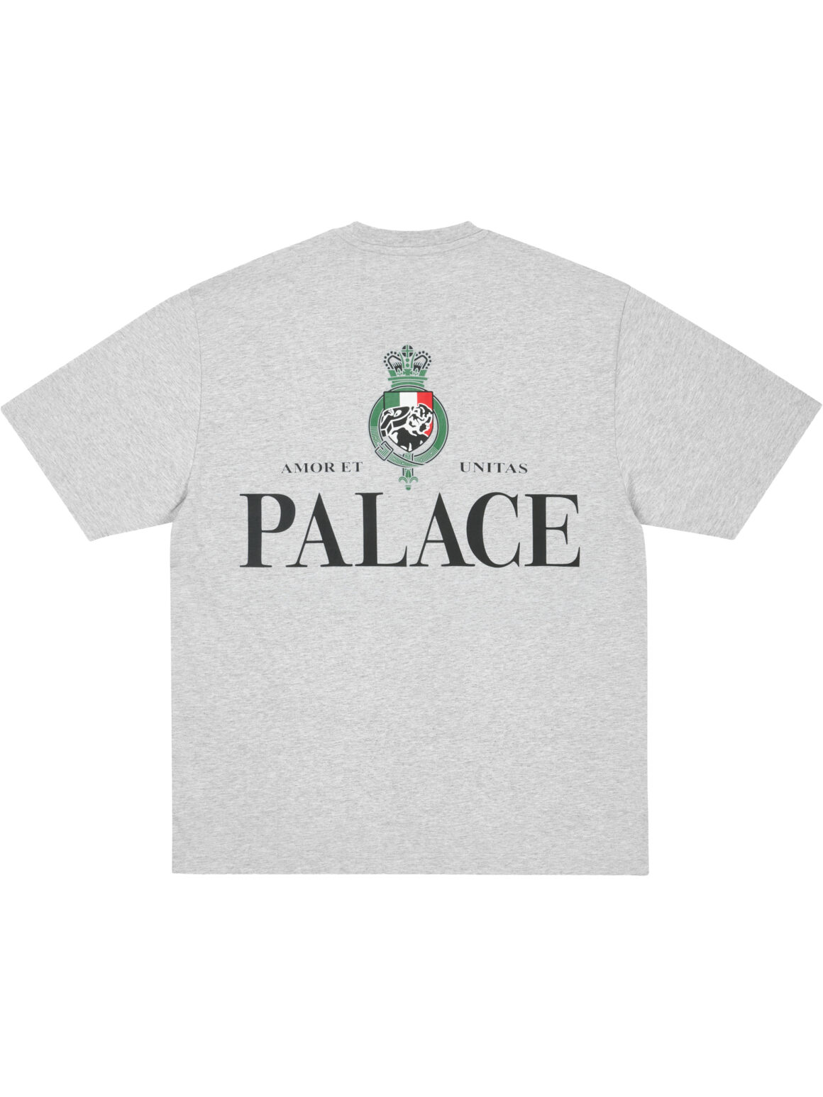 Imagem de: Camiseta Palace Skateboards Heavy Crest Cinza Mescla