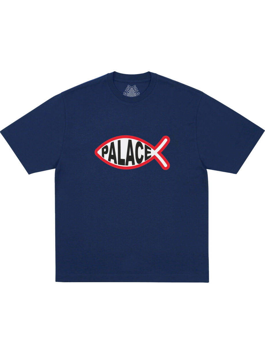 Imagem de: Camiseta Palace Skateboards Plaice Azul Marinho