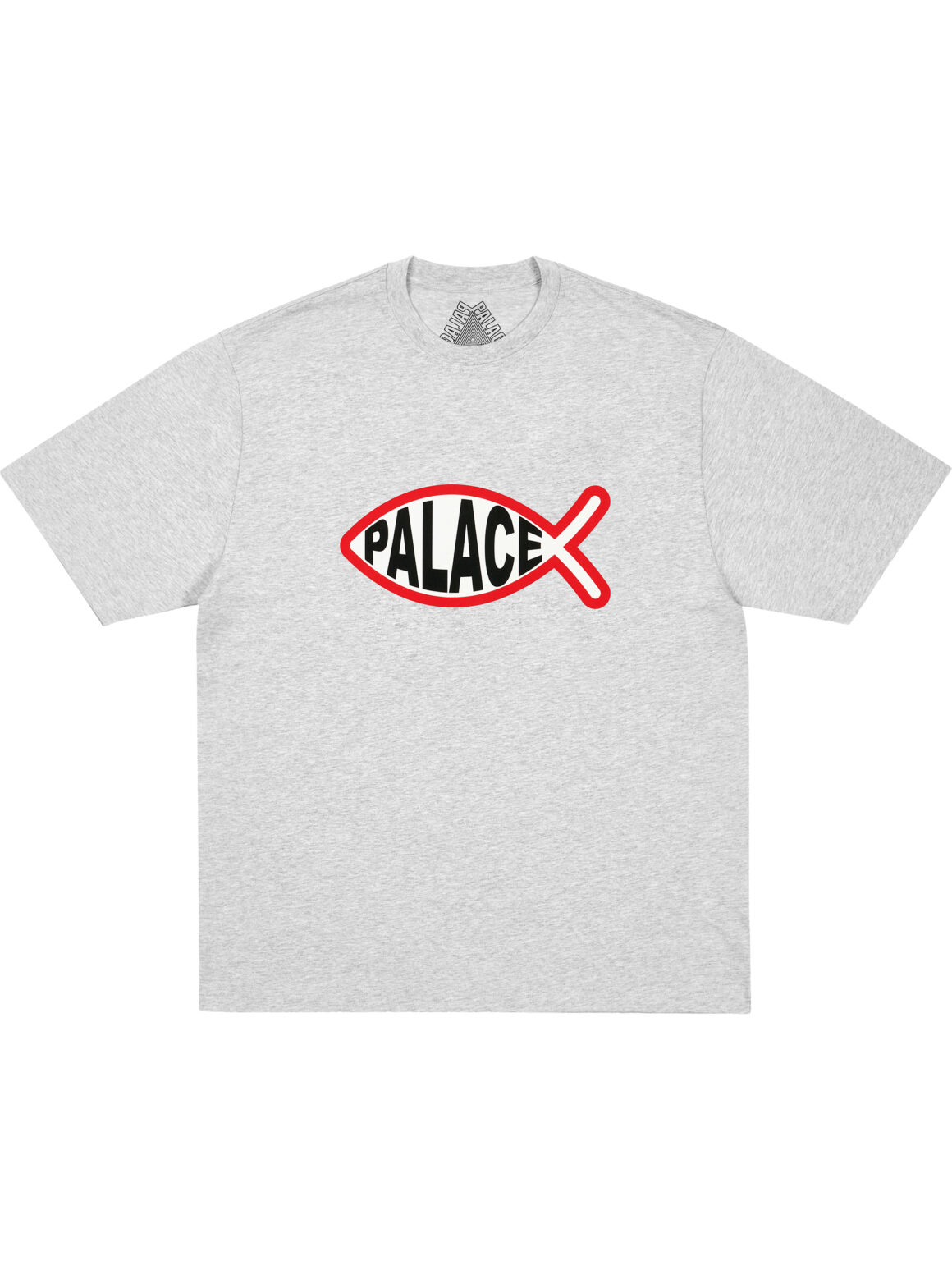 Imagem de: Camiseta Palace Skateboards Plaice Cinza Mescla