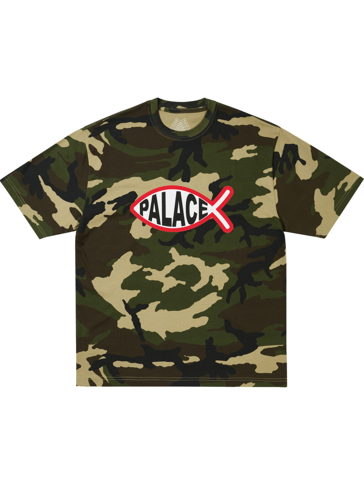 Imagem de: Camiseta Palace Skateboards Plaice Woodland Camo