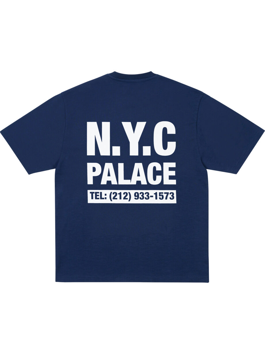 Imagem de: Camiseta Palace Skateboards Shop Numbers Azul Marinho