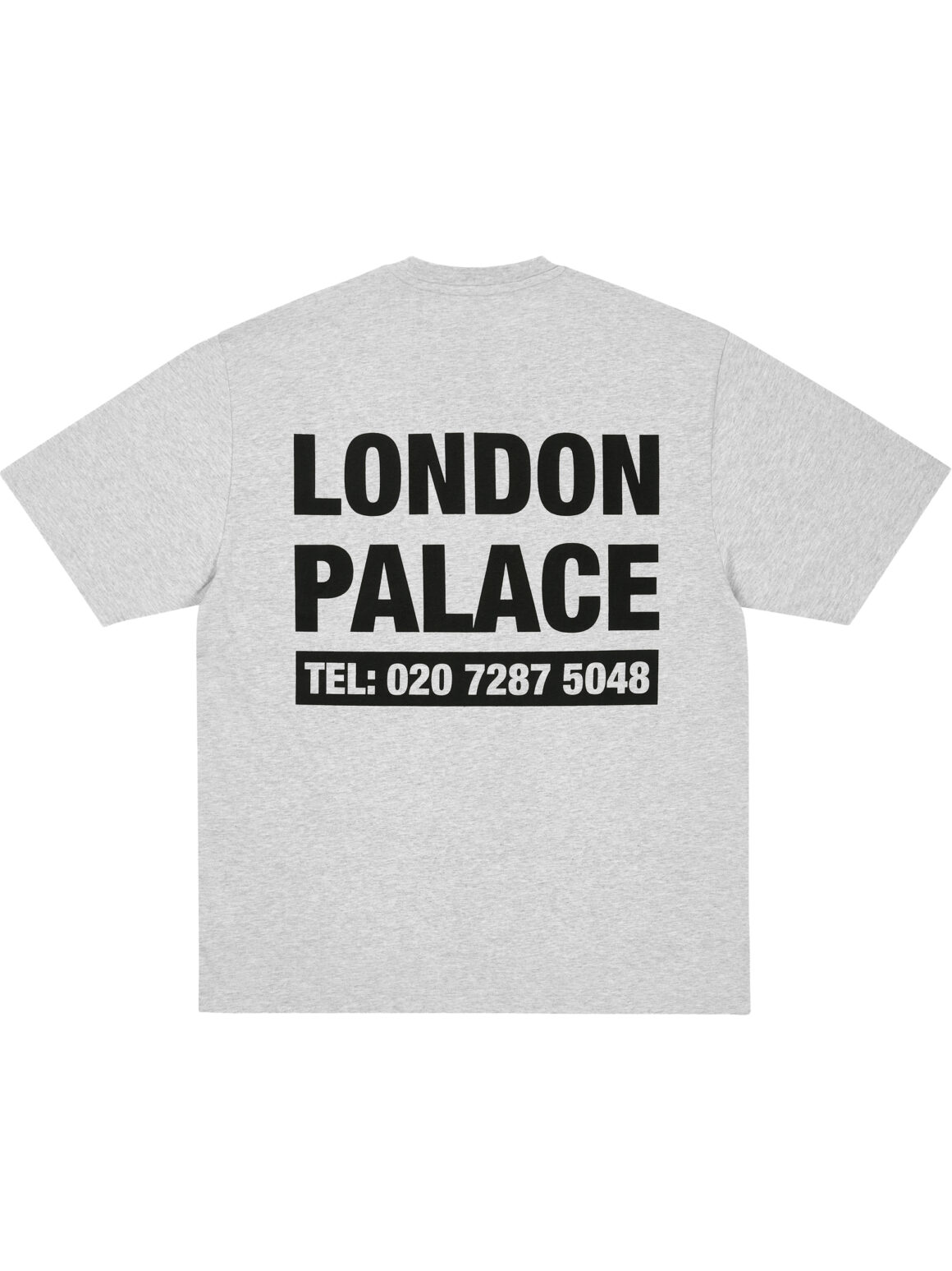Imagem de: Camiseta Palace Skateboards Shop Numbers Cinza Mescla