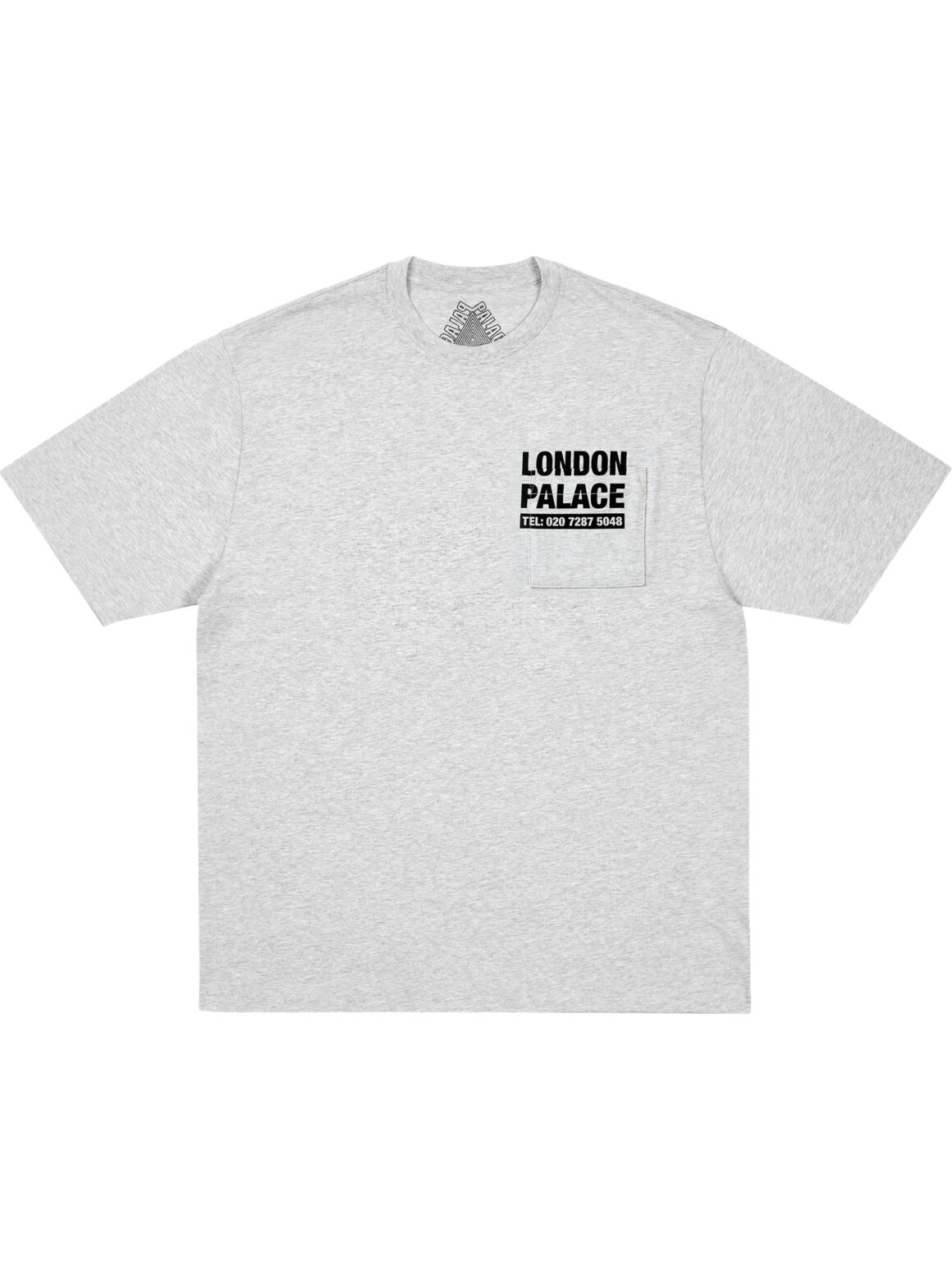 Imagem de: Camiseta Palace Skateboards Shop Numbers Cinza Mescla