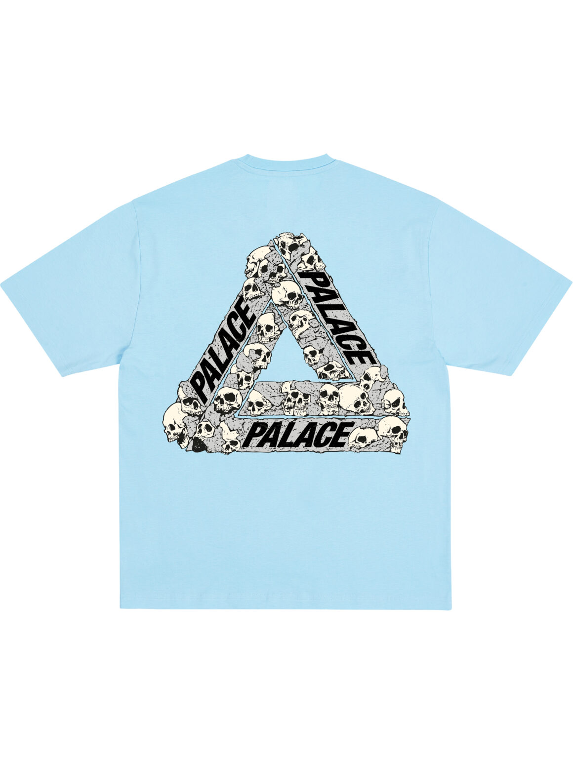 Imagem de: Camiseta Palace Skateboards Skull Tri Azul
