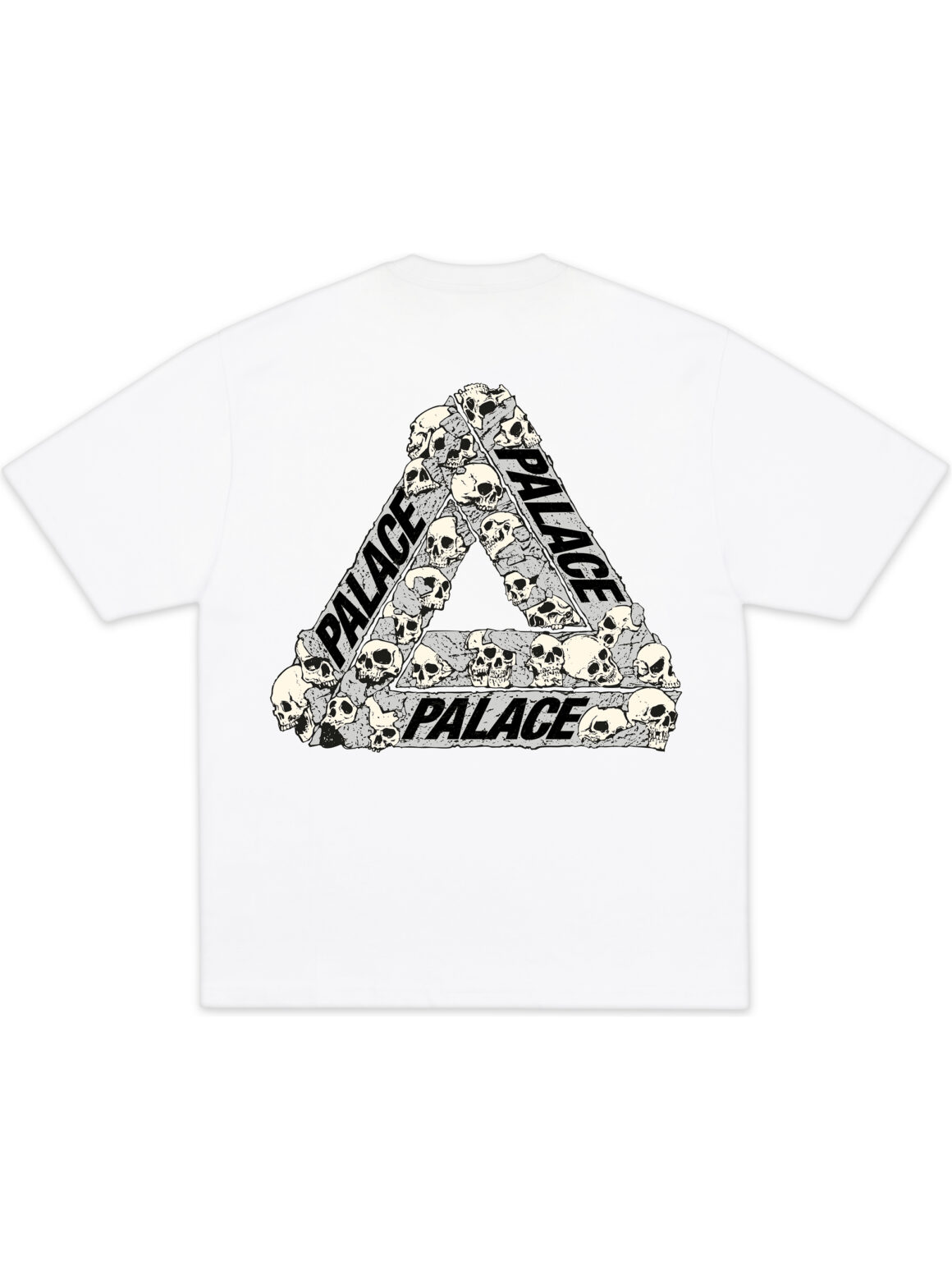 Imagem de: Camiseta Palace Skateboards Skull Tri Branca