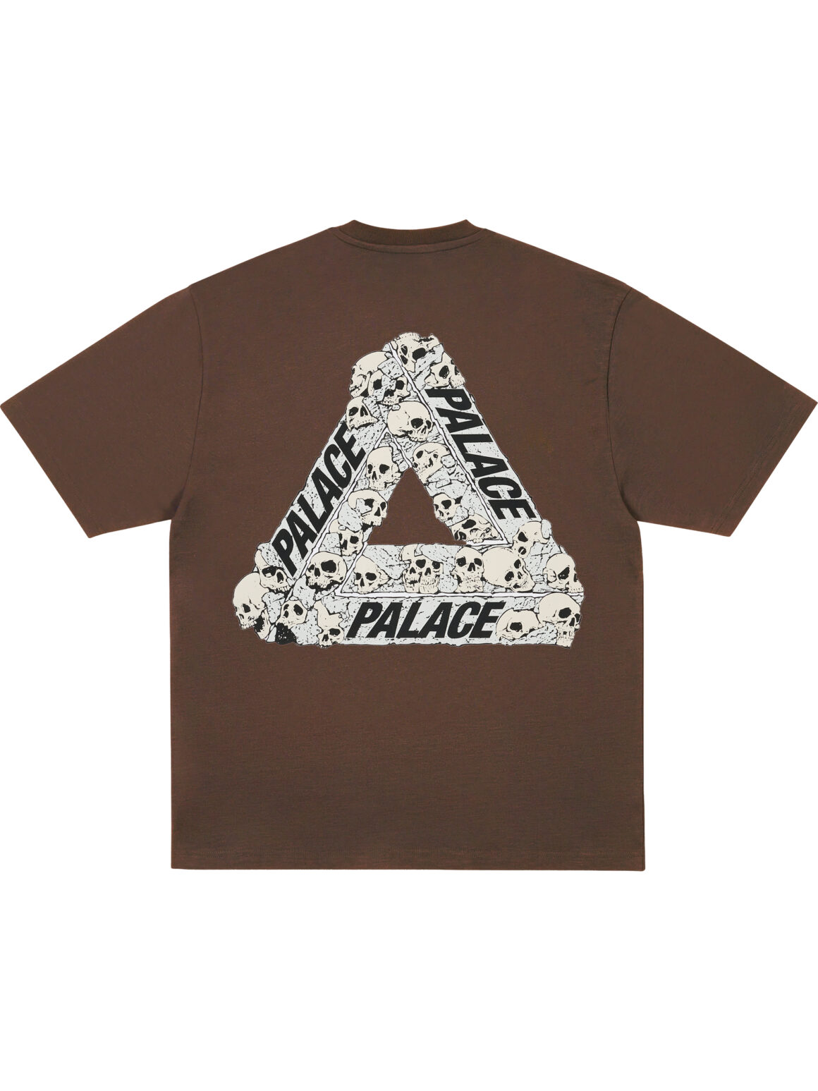 Imagem de: Camiseta Palace Skateboards Skull Tri Marrom