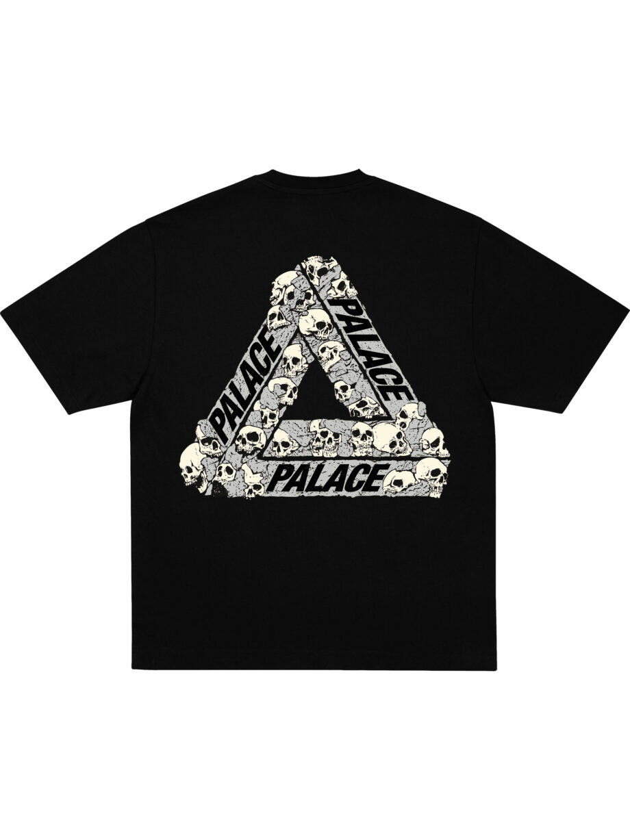 Imagem de: Camiseta Palace Skateboards Skull Tri Preta