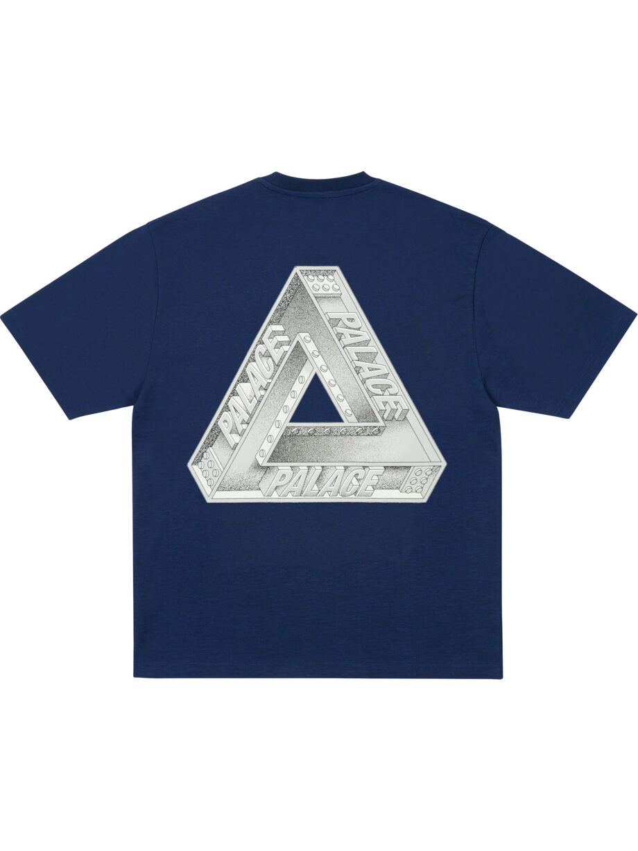 Imagem de: Camiseta Palace Skateboards Tri Girders Azul Marinho