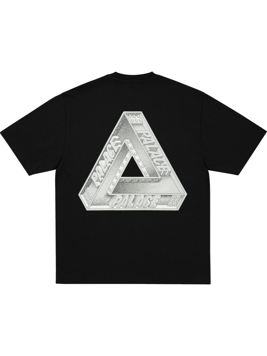 Imagem de: Camiseta Palace Skateboards Tri Girders Preto