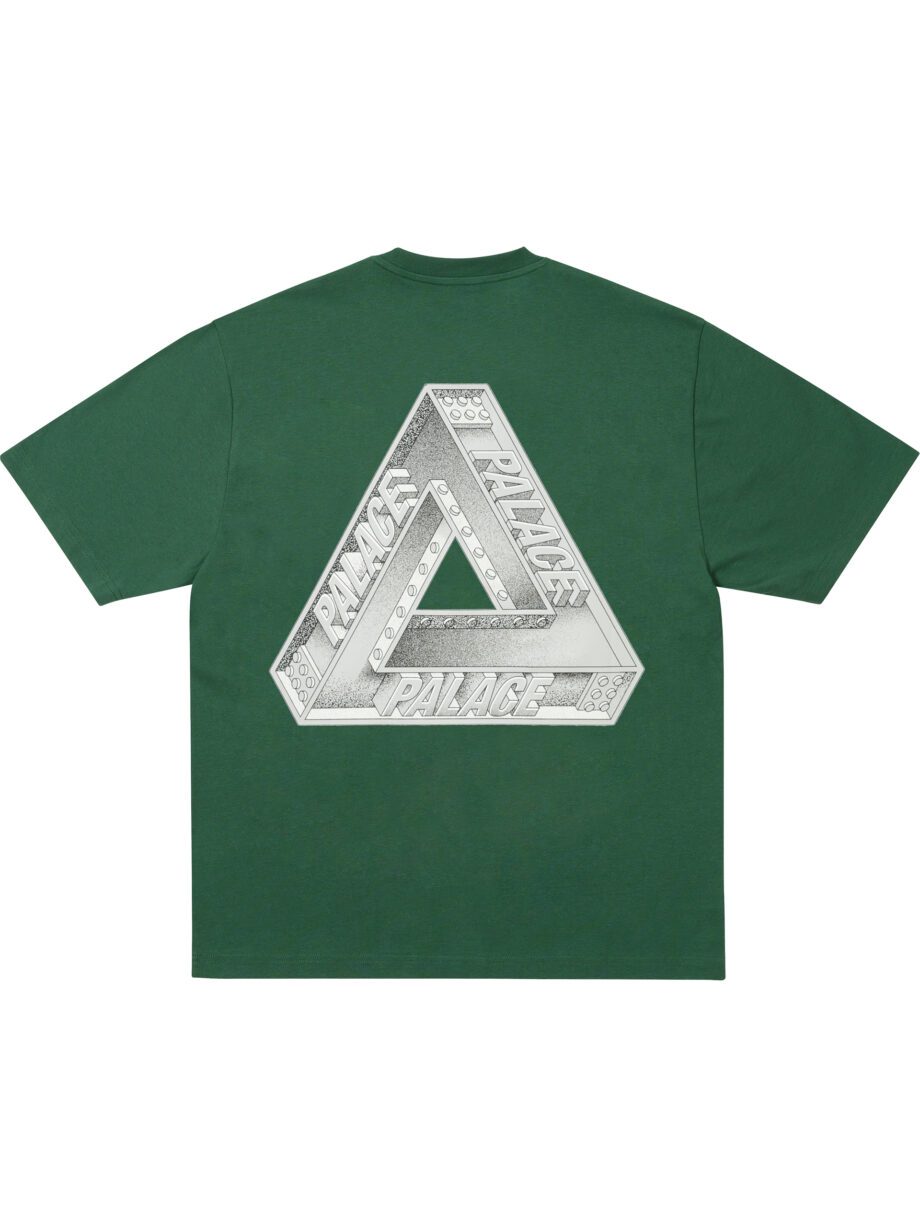 Imagem de: Camiseta Palace Skateboards Tri Girders Verde