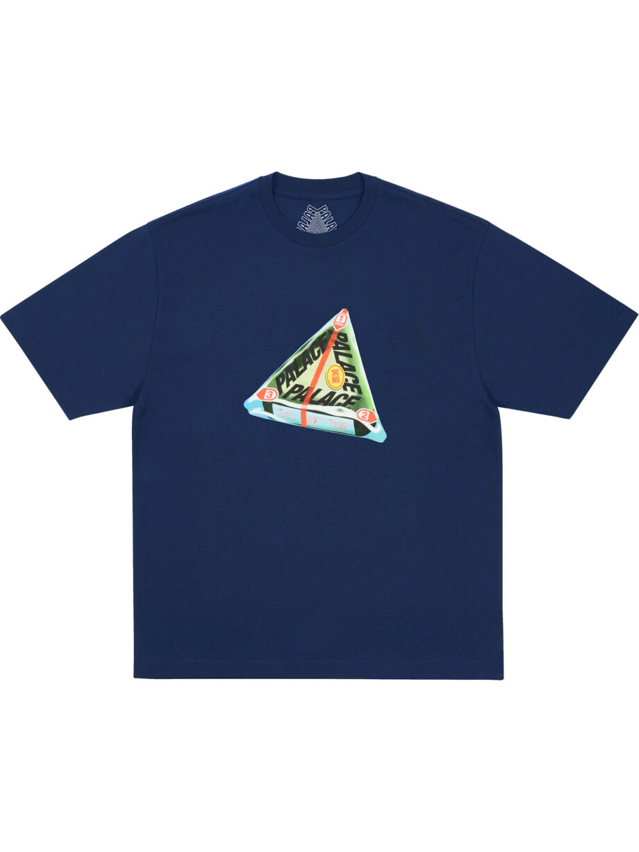 Imagem de: Camiseta Palace Skateboards Tri Onigiri Azul Marinho