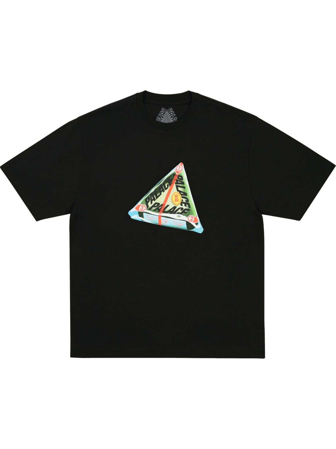 Imagem de: Camiseta Palace Skateboards Tri Onigiri Preta