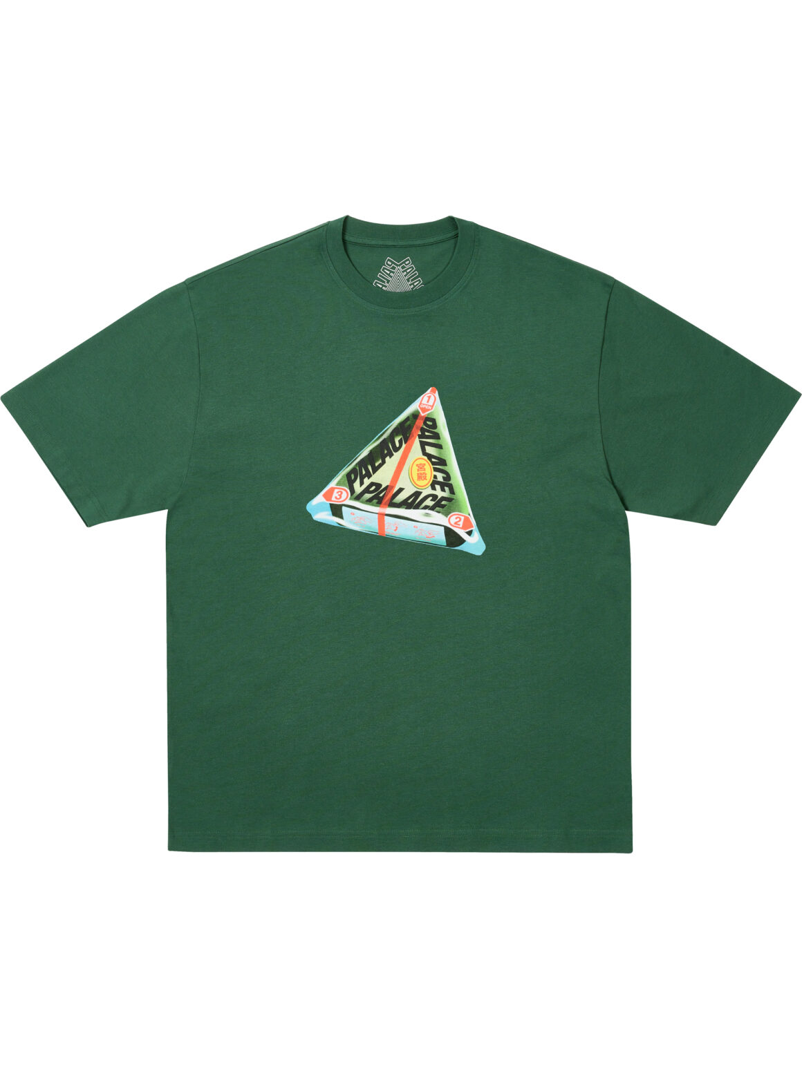 Imagem de: Camiseta Palace Skateboards Tri Onigiri Verde Racey