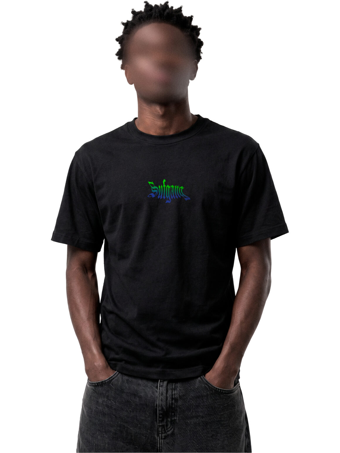 Imagem de: Camiseta Sufgang Gradient Preto e Verde