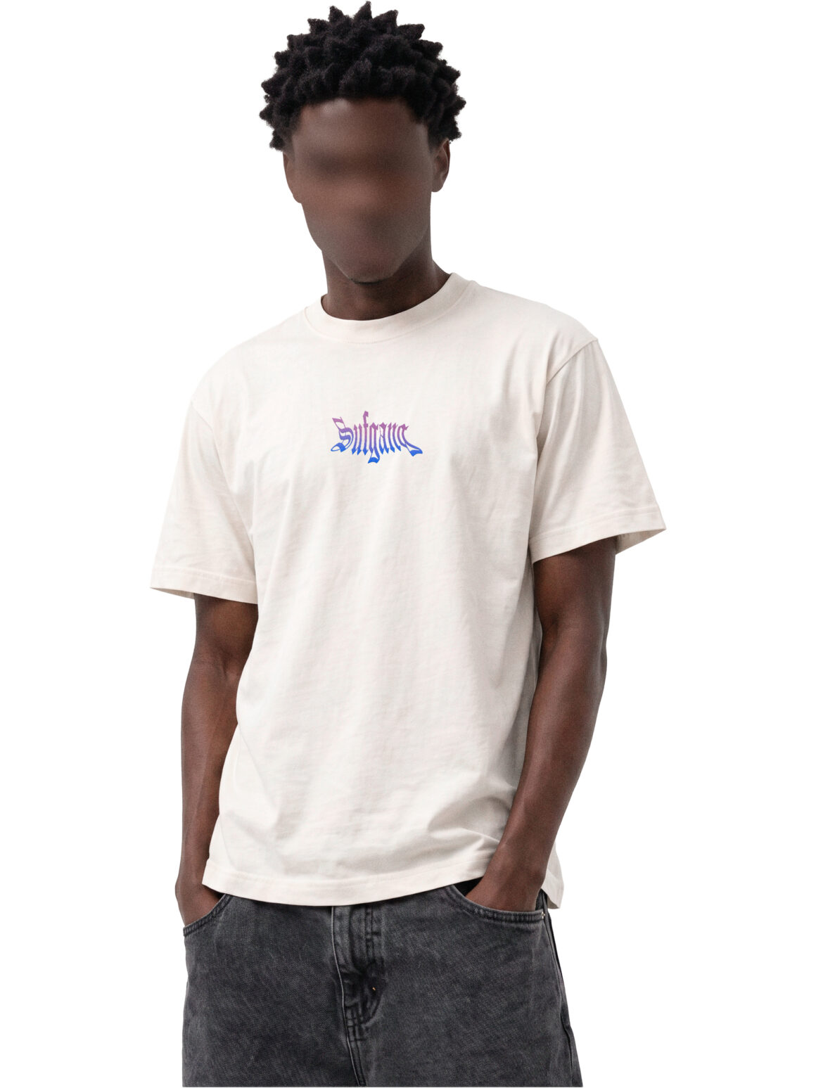 Imagem de: Camiseta Sufgang Purple Gradient Off White
