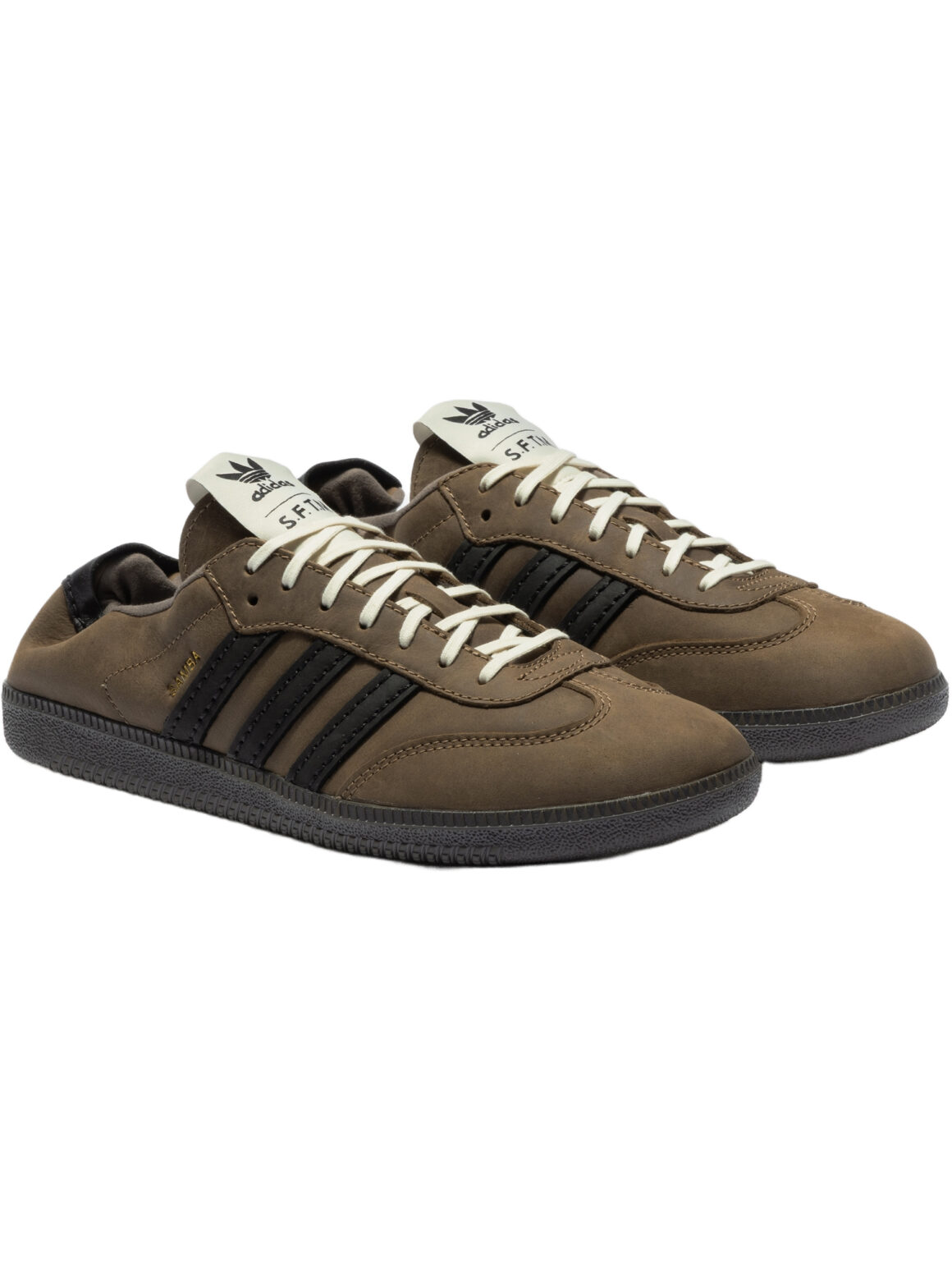 Imagem de: Tênis adidas Originals Song for the Mute Samba OG SFTM Bege Preto e Dourado