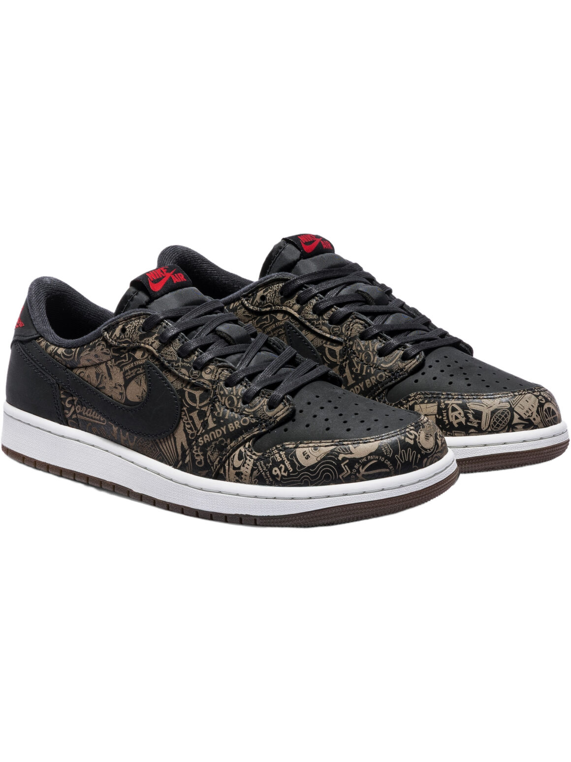 Imagem de: Tênis Jordan Brand Air Jordan 1 Low OG Laser Preto e Vermelho