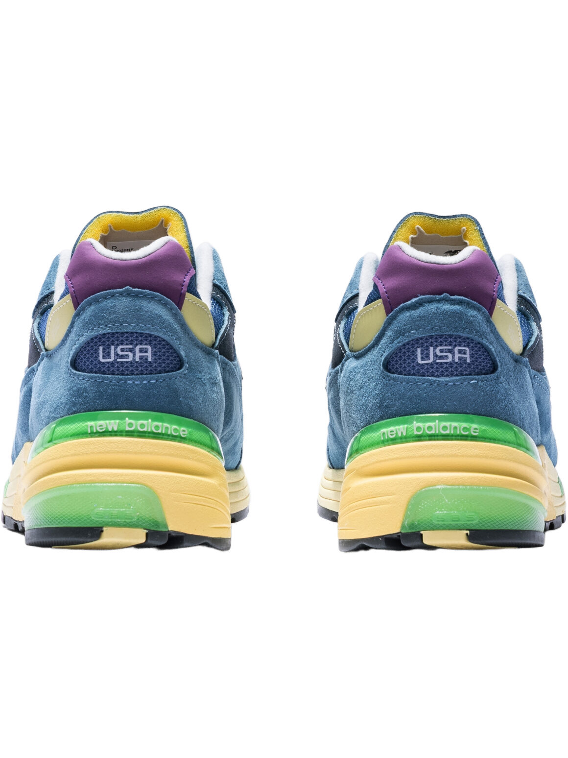 Imagem de: Tênis New Balance Made In USA 992 Cinza Verde e Amarelo