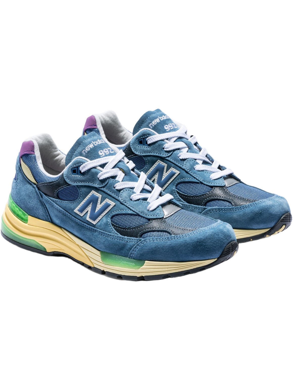 Imagem de: Tênis New Balance Made In USA 992 Cinza Verde e Amarelo