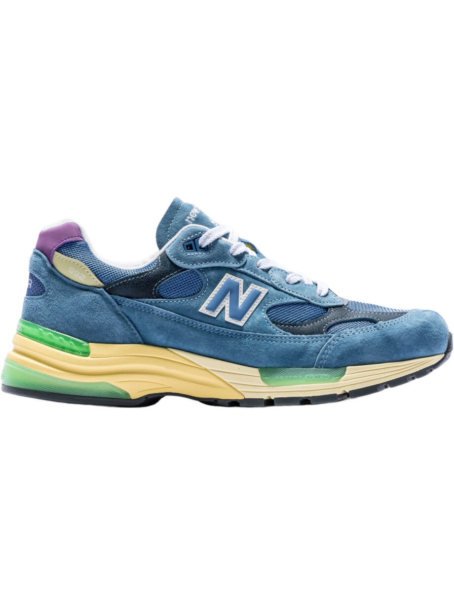 Imagem de: Tênis New Balance Made In USA 992 Cinza Verde e Amarelo