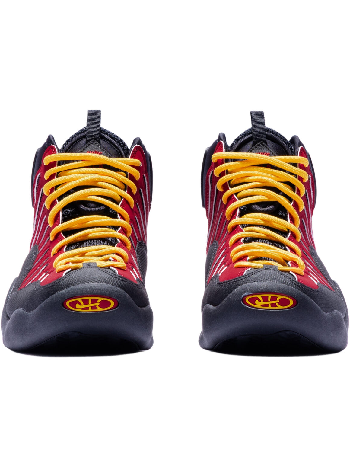 Imagem de: Tênis Nike Air Bakin High SP Vermelho Branco Amarelo e Preto