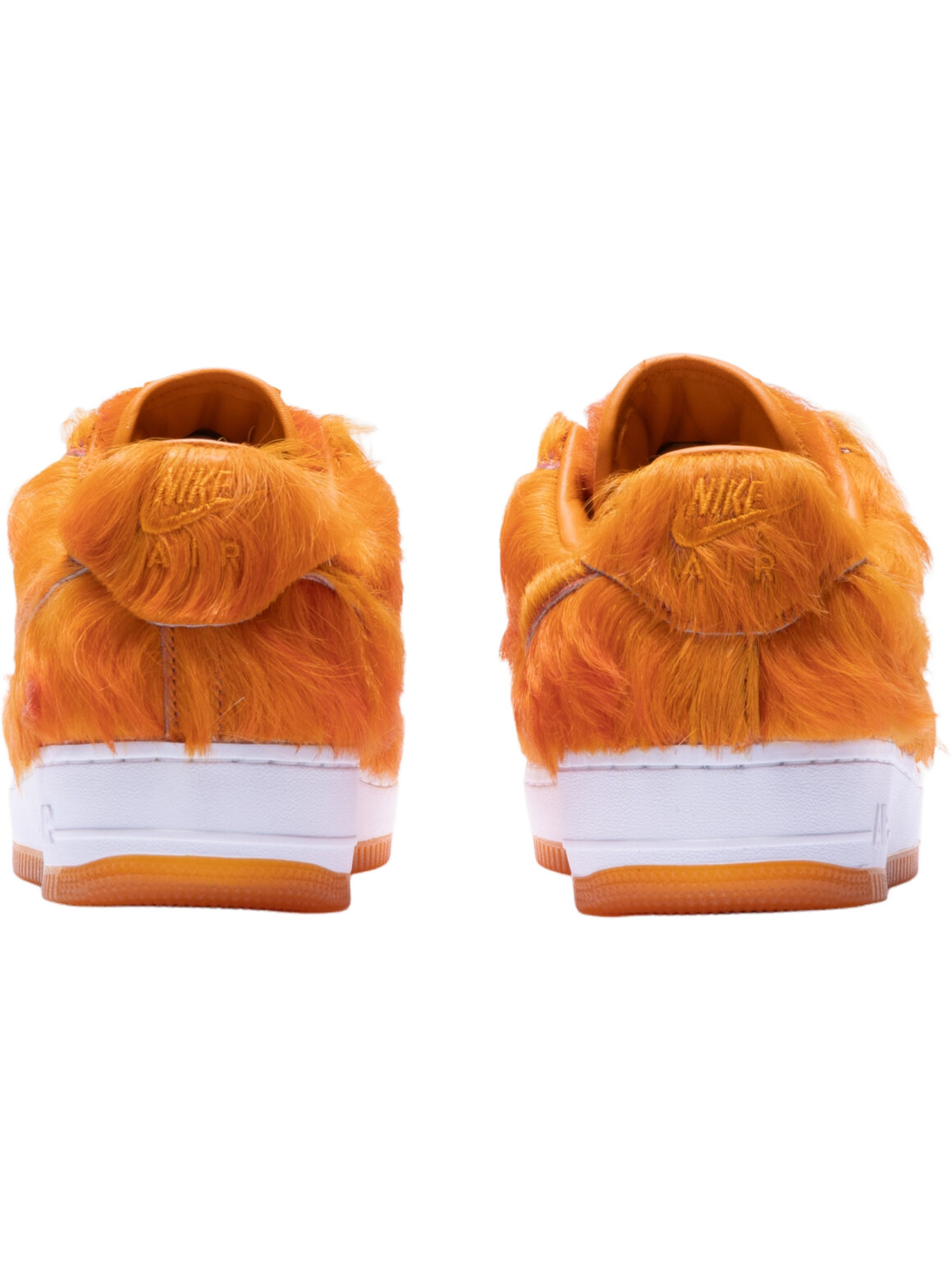 Imagem de: Tênis Nike Air Force 1 QS Laranja Campfire Sunset Branco