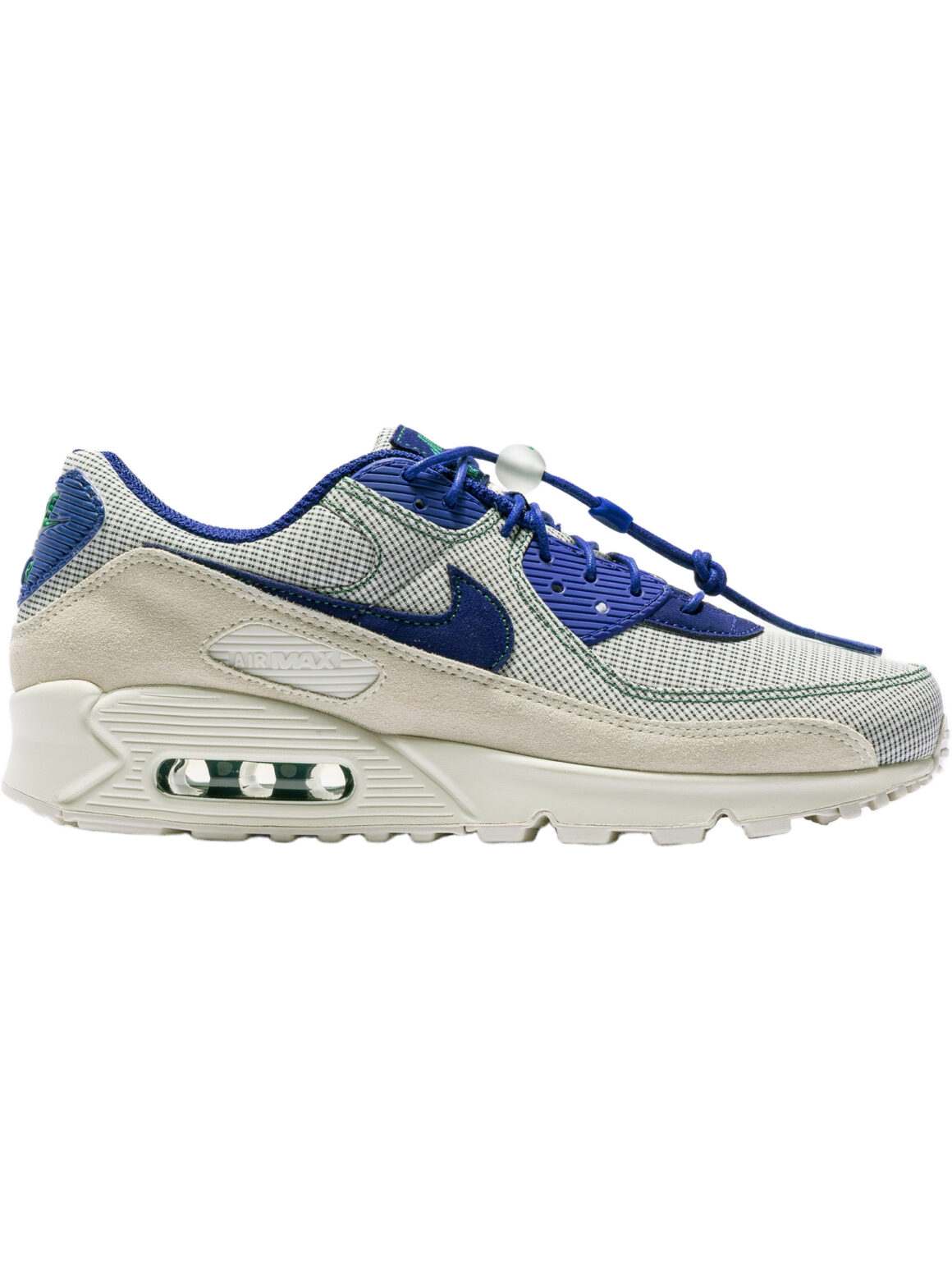 Imagem de: Tênis Nike Air Max 90 Creme Azul Royal e Verde Pinheiro