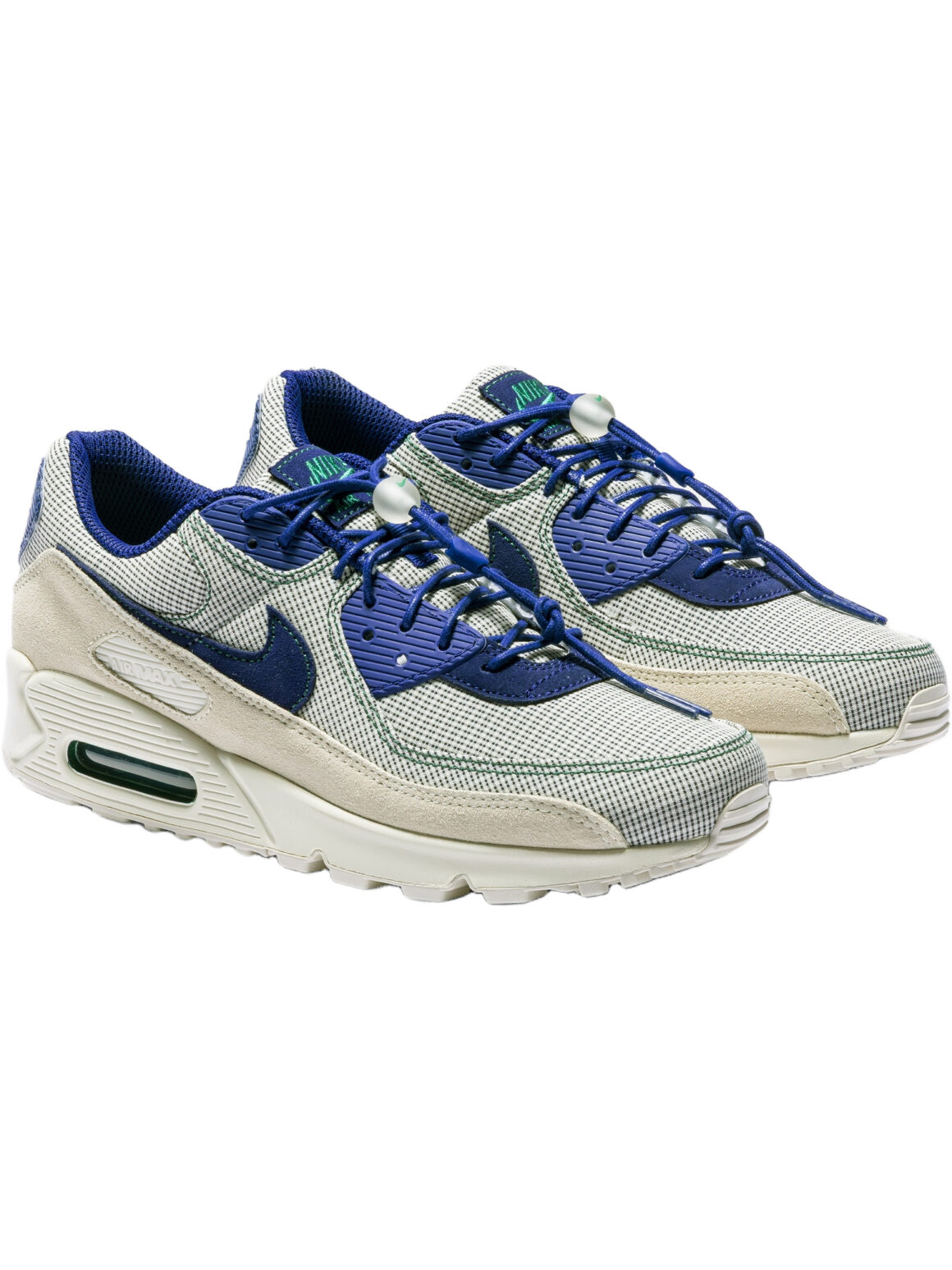 Imagem de: Tênis Nike Air Max 90 Creme Azul Royal e Verde Pinheiro