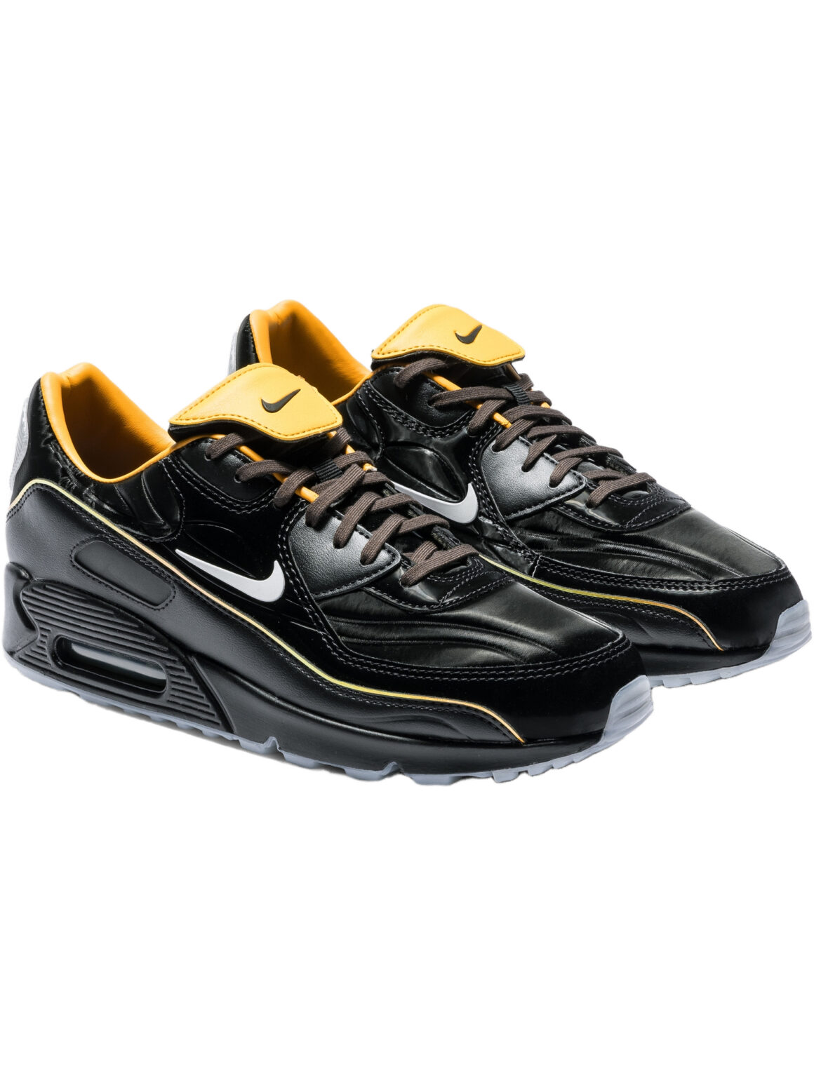 Imagem de: Tênis Nike Air Max 90 Mercurial Preto Dourado e Branco